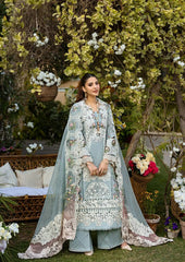ELAF Chikankari Collection 3 Piece Unstitched Lawn Suit with Khaddi Net Dupatta – Heavy Embroidered
