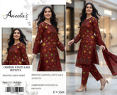 Summer Collection 2026 Digital Printed Lawn 3 Piece Suit | Ready to Wear Chiffon Dupatta D#3