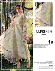 Maria B Butterfly MPT-2901 3 Piece Unstitched Lawn Suit with Embroidered Chiffon Dupatta