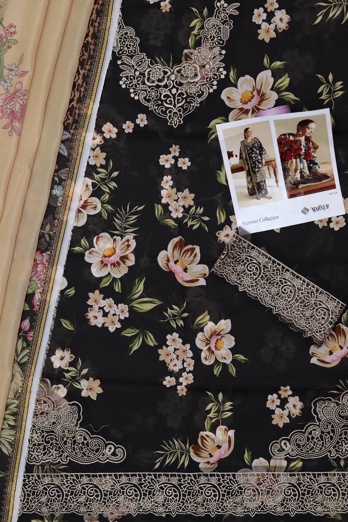 3PC Embroidered Printed Lawn Suit for Women – Summer Collection Unstitched Dress