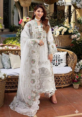 ELAF Chikankari Collection 3 Piece Unstitched Lawn Suit with Khaddi Net Dupatta – Heavy Embroidered
