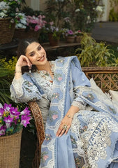 ELAF Chikankari Collection 3 Piece Unstitched Lawn Suit with Khaddi Net Dupatta – Heavy Embroidered