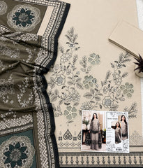 Mah-E-Noor Lawn Fancy 3 Piece Suit
